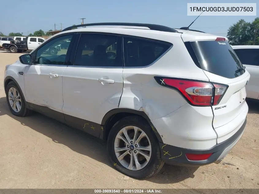 1FMCU0GD3JUD07503 2018 Ford Escape Se