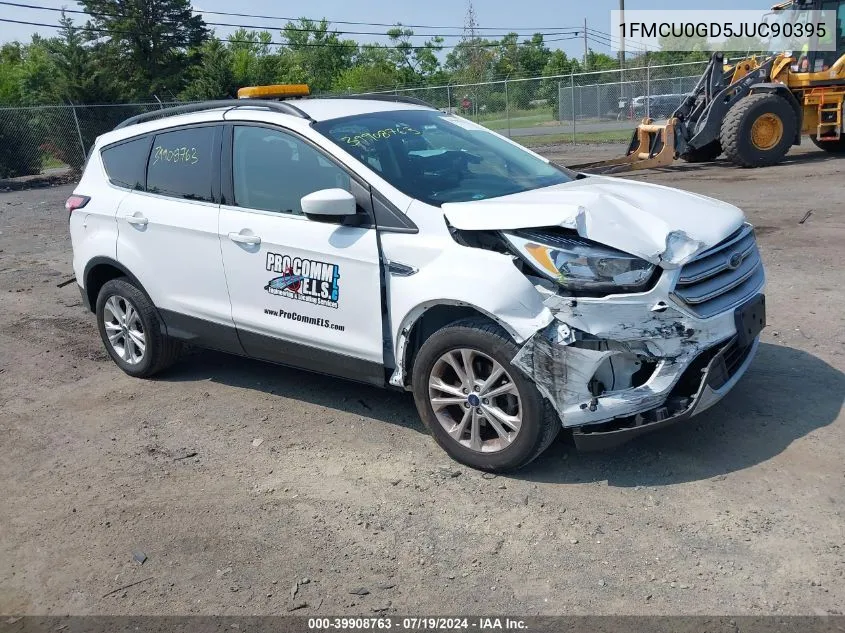 2018 Ford Escape Se VIN: 1FMCU0GD5JUC90395 Lot: 39908763