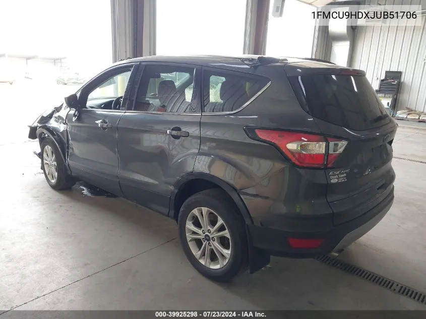 1FMCU9HDXJUB51706 2018 Ford Escape Sel