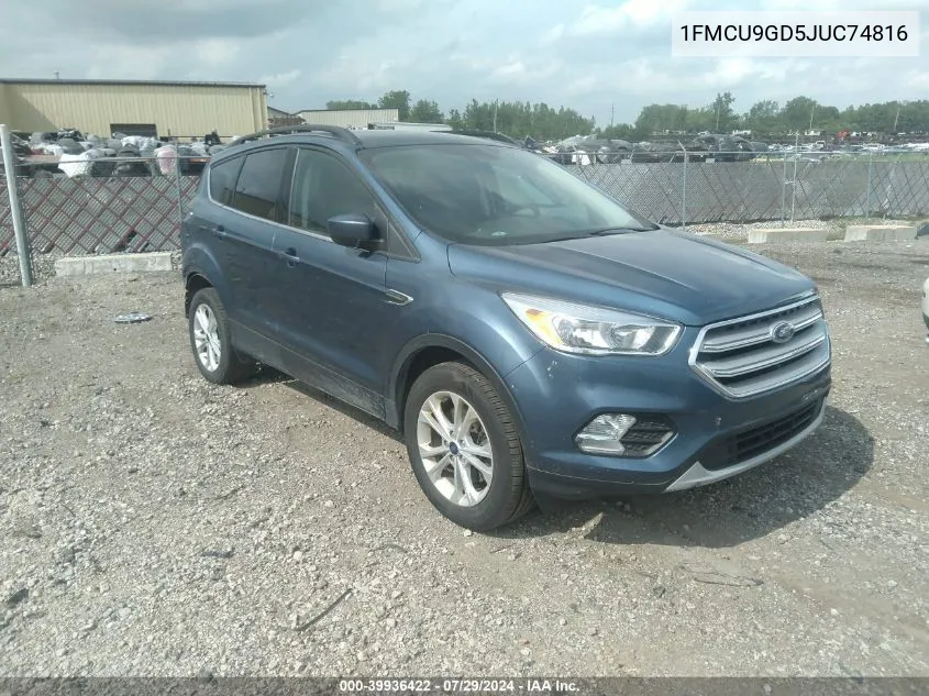 2018 Ford Escape Se VIN: 1FMCU9GD5JUC74816 Lot: 39936422