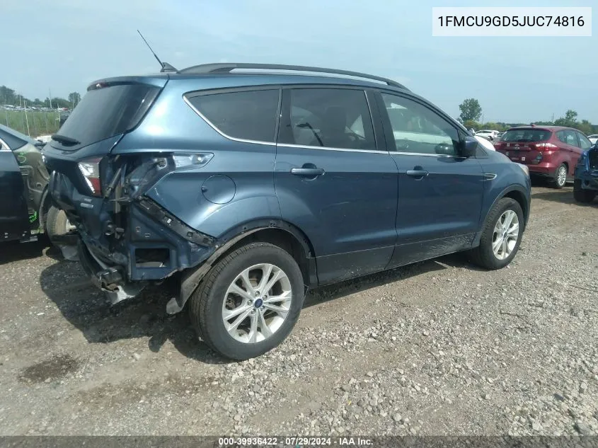 1FMCU9GD5JUC74816 2018 Ford Escape Se