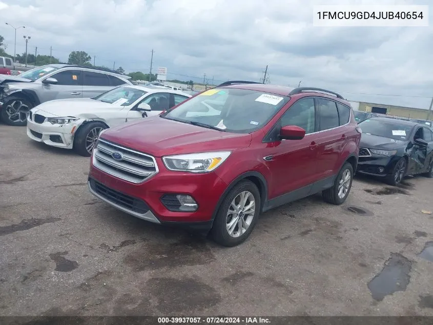 1FMCU9GD4JUB40654 2018 Ford Escape Se