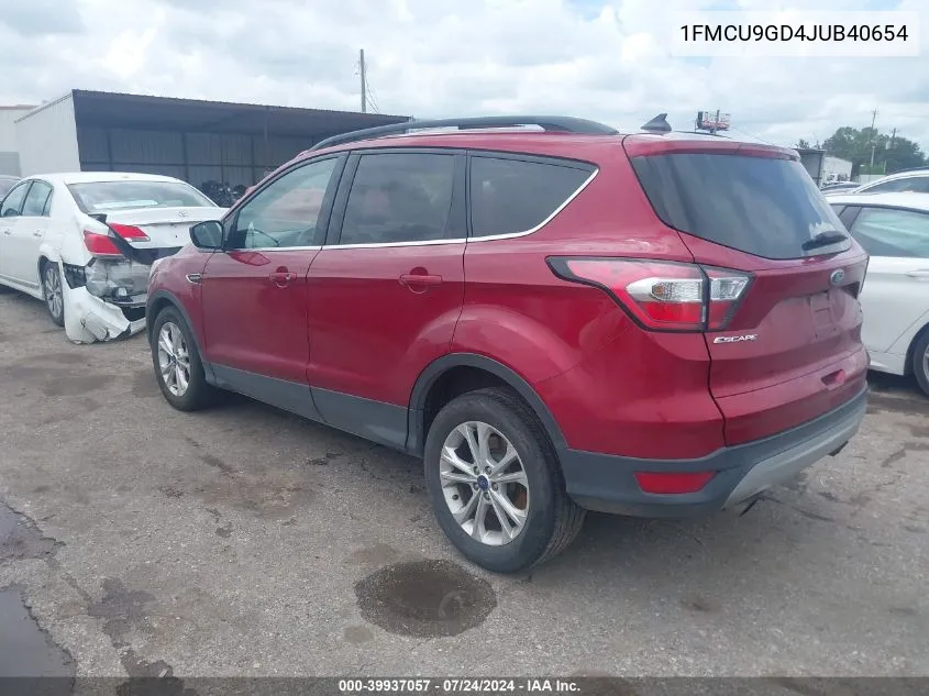 1FMCU9GD4JUB40654 2018 Ford Escape Se