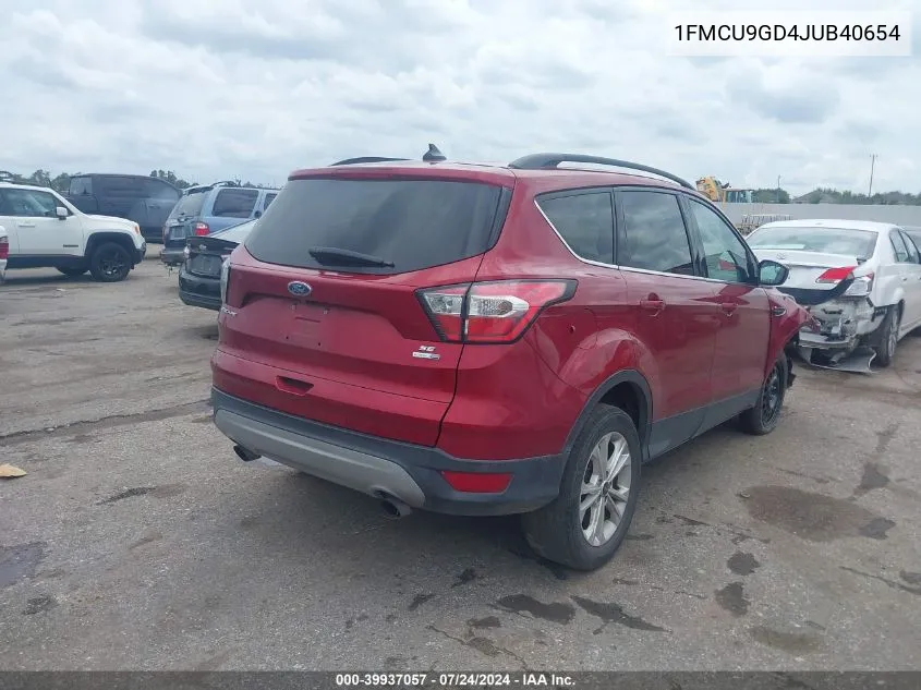 1FMCU9GD4JUB40654 2018 Ford Escape Se