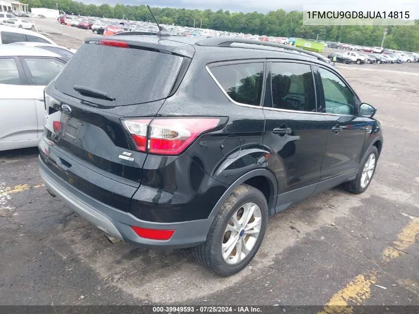 2018 Ford Escape Se VIN: 1FMCU9GD8JUA14815 Lot: 39949593