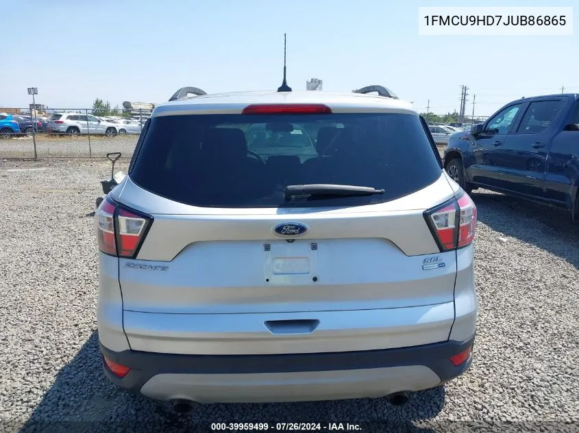 2018 Ford Escape Sel VIN: 1FMCU9HD7JUB86865 Lot: 39959499