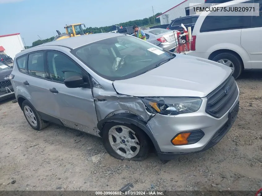 2018 Ford Escape S VIN: 1FMCU0F75JUB20971 Lot: 39960602