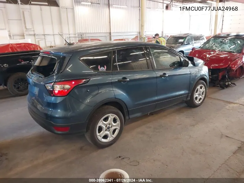 2018 Ford Escape S VIN: 1FMCU0F77JUA24968 Lot: 39962341