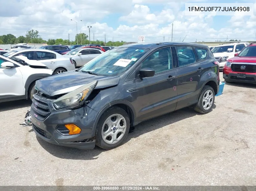 2018 Ford Escape S VIN: 1FMCU0F77JUA54908 Lot: 39968880