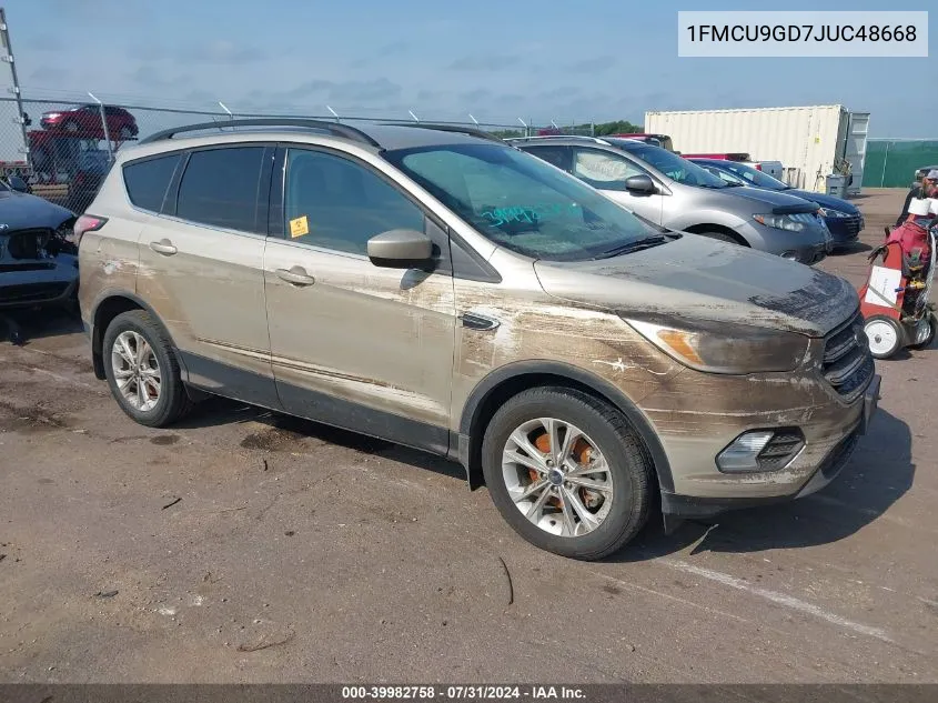 1FMCU9GD7JUC48668 2018 Ford Escape Se