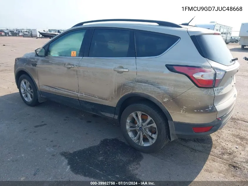 2018 Ford Escape Se VIN: 1FMCU9GD7JUC48668 Lot: 39982758