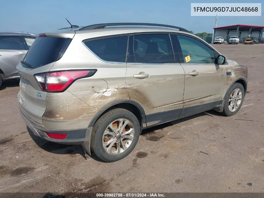 1FMCU9GD7JUC48668 2018 Ford Escape Se