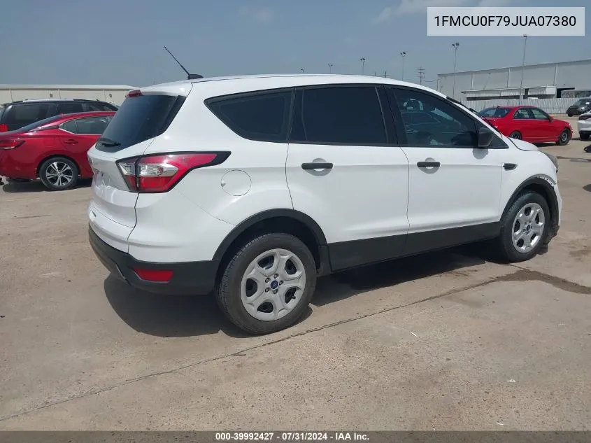 1FMCU0F79JUA07380 2018 Ford Escape S