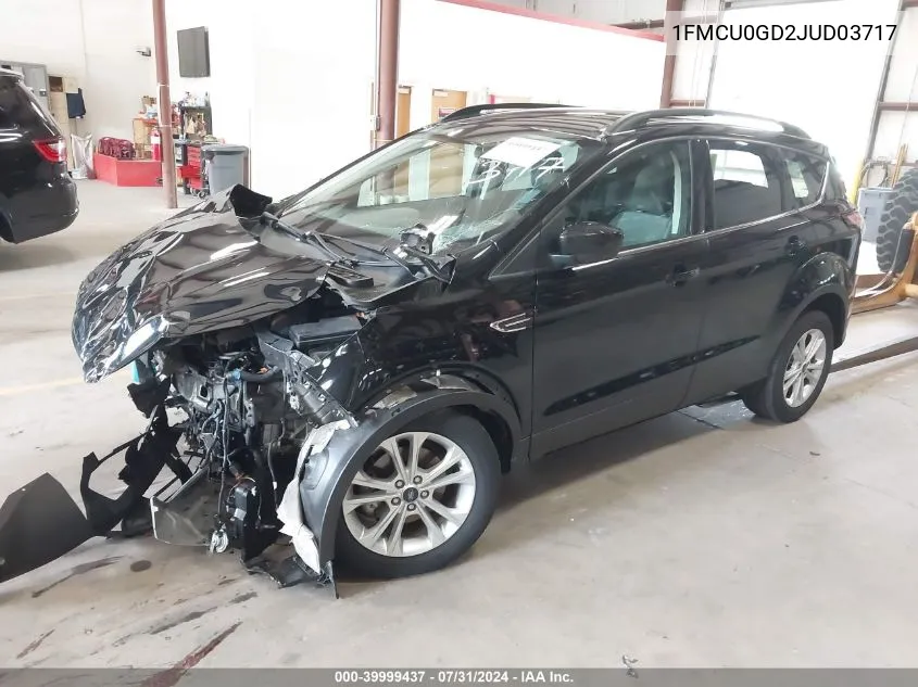 2018 Ford Escape Se VIN: 1FMCU0GD2JUD03717 Lot: 39999437