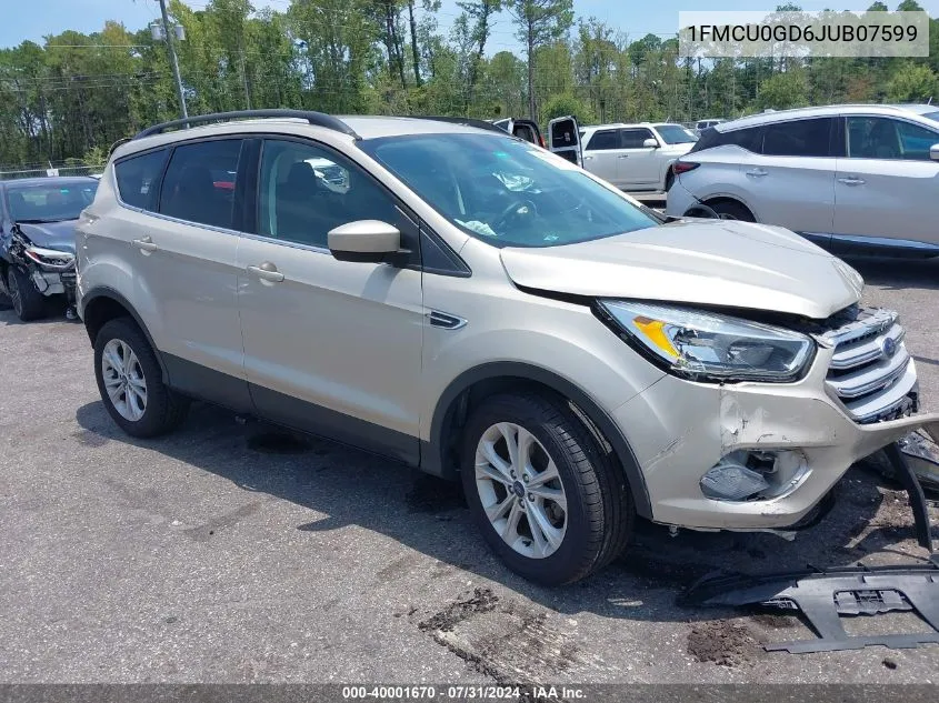 2018 Ford Escape Se VIN: 1FMCU0GD6JUB07599 Lot: 40001670