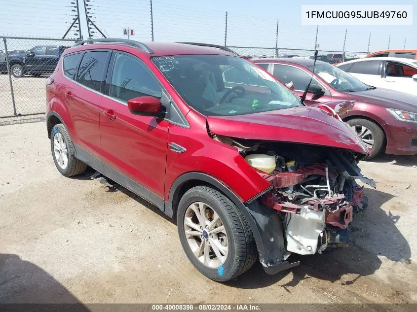 2018 Ford Escape Se VIN: 1FMCU0G95JUB49760 Lot: 40008398