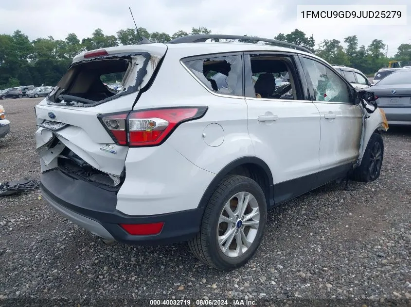 1FMCU9GD9JUD25279 2018 Ford Escape Se