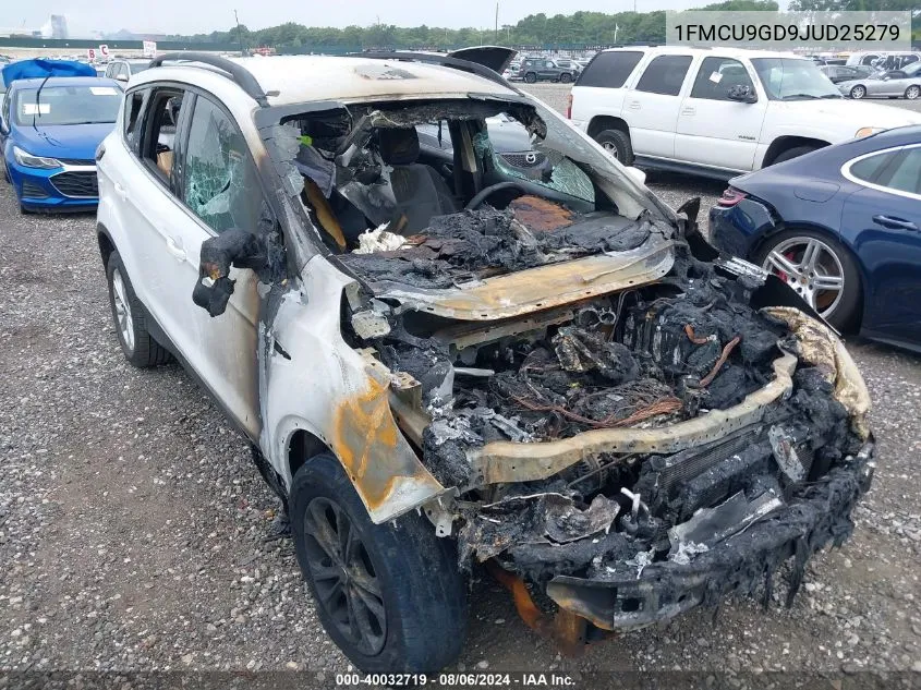 2018 Ford Escape Se VIN: 1FMCU9GD9JUD25279 Lot: 40032719