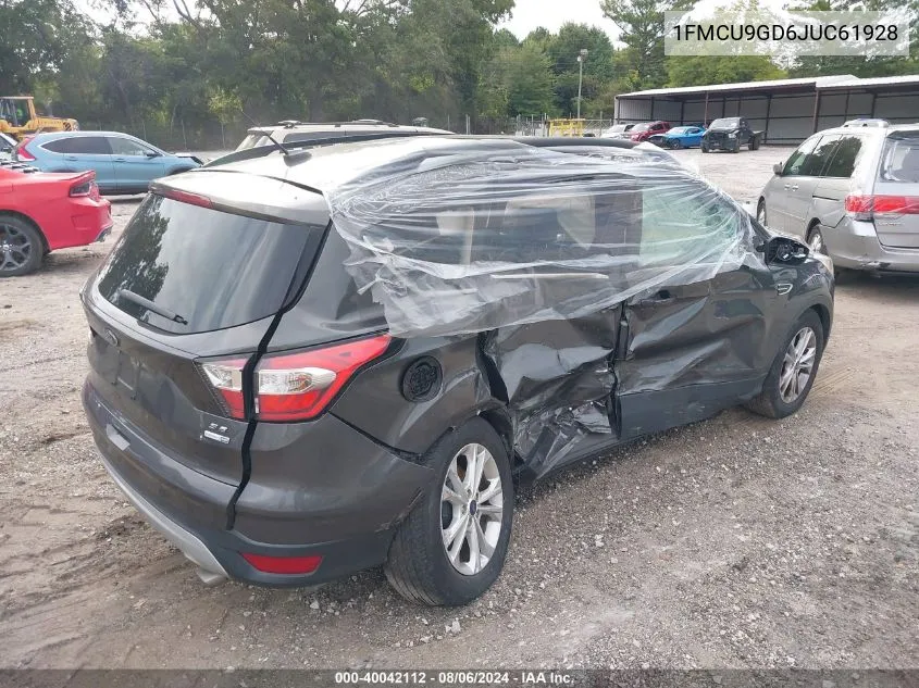 2018 Ford Escape Se VIN: 1FMCU9GD6JUC61928 Lot: 40042112