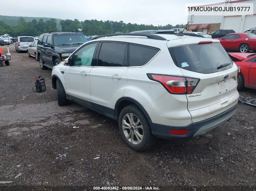 2018 Ford Escape Sel VIN: 1FMCU0HD0JUB19777 Lot: 40053462