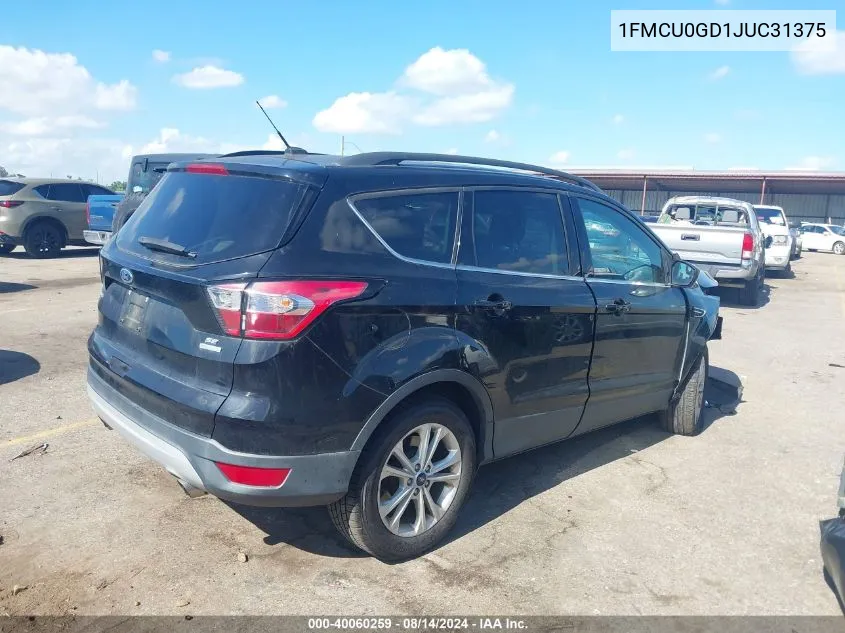 1FMCU0GD1JUC31375 2018 Ford Escape Se