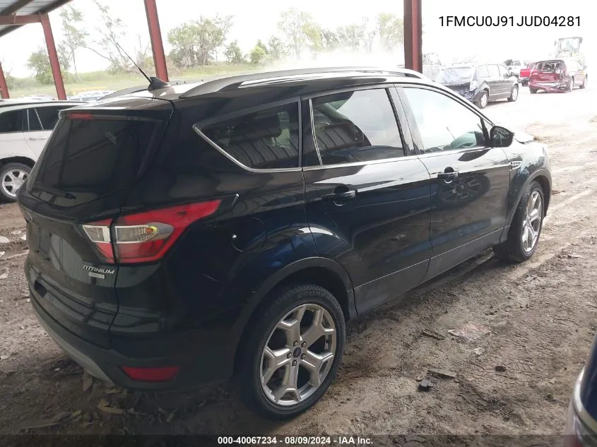 1FMCU0J91JUD04281 2018 Ford Escape Titanium