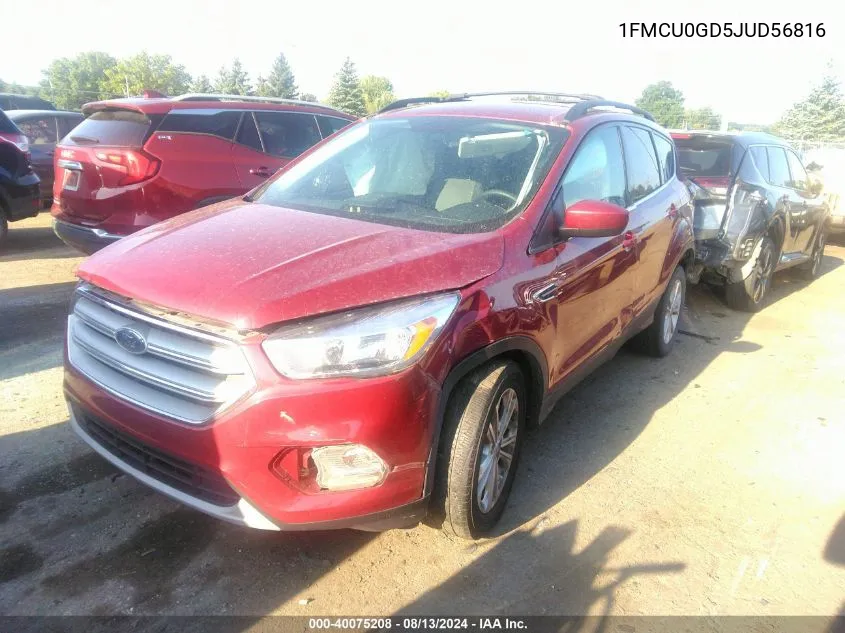 1FMCU0GD5JUD56816 2018 Ford Escape Se