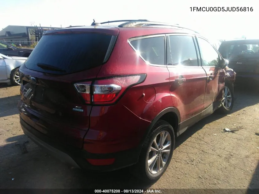 2018 Ford Escape Se VIN: 1FMCU0GD5JUD56816 Lot: 40075208