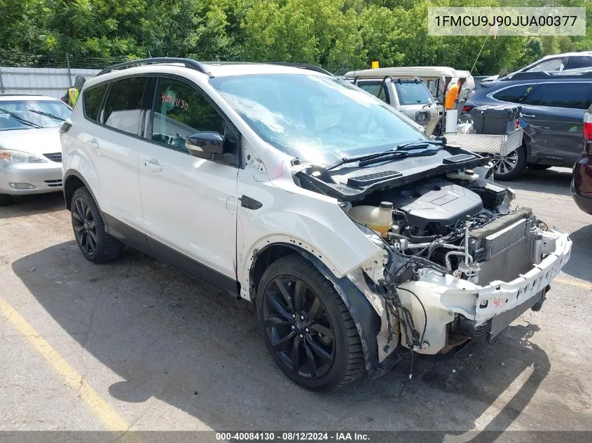 2018 Ford Escape Titanium VIN: 1FMCU9J90JUA00377 Lot: 40084130