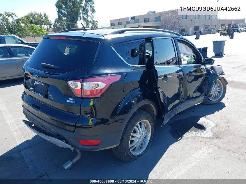 2018 Ford Escape Se VIN: 1FMCU9GD6JUA42662 Lot: 40087698