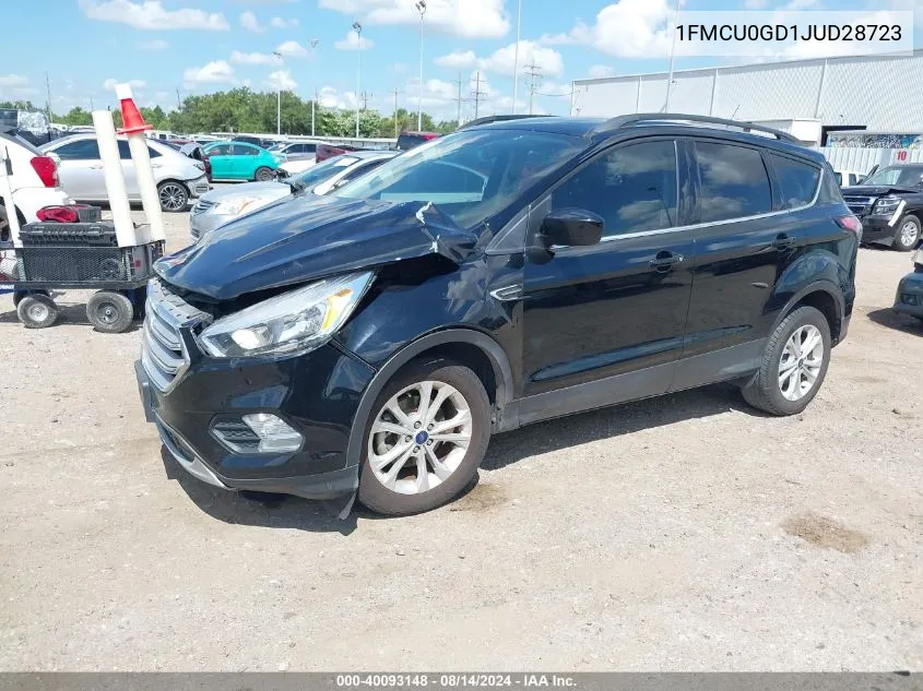 2018 Ford Escape Se VIN: 1FMCU0GD1JUD28723 Lot: 40093148