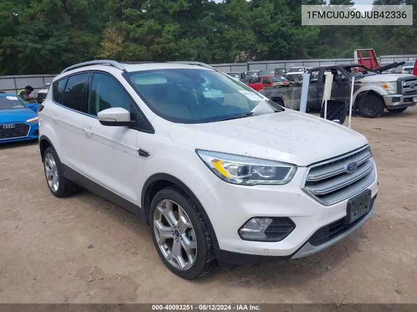 2018 Ford Escape Titanium VIN: 1FMCU0J90JUB42336 Lot: 40093251