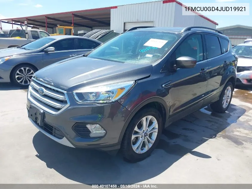 2018 Ford Escape Se VIN: 1FMCU0GD4JUD19921 Lot: 40107458