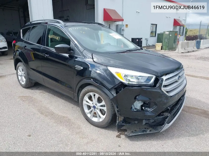 2018 Ford Escape Se VIN: 1FMCU9GDXJUB46619 Lot: 40112281