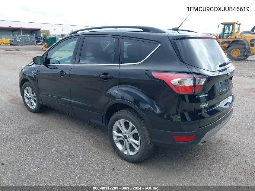 2018 Ford Escape Se VIN: 1FMCU9GDXJUB46619 Lot: 40112281