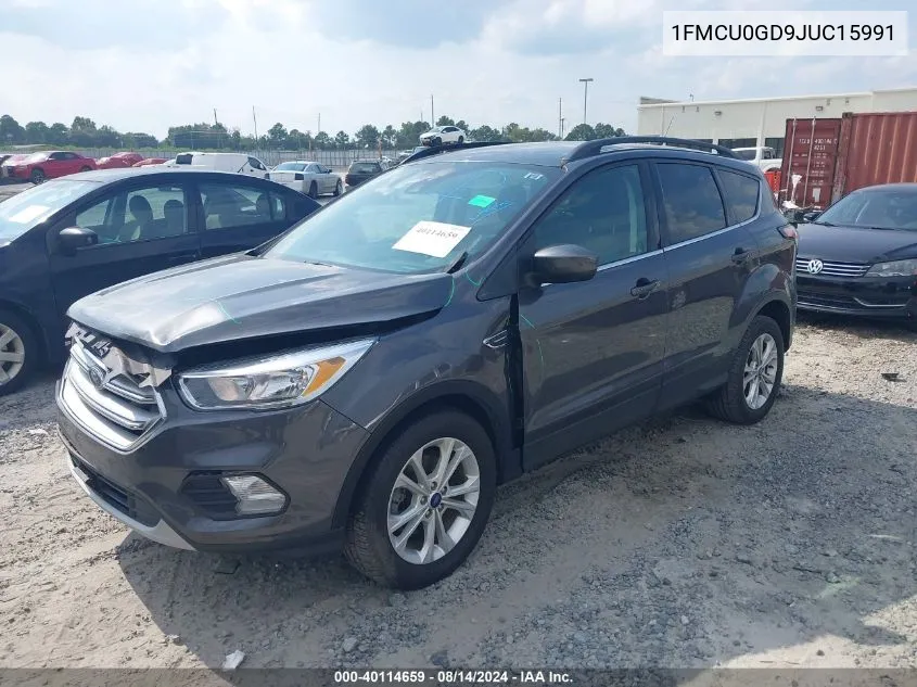 1FMCU0GD9JUC15991 2018 Ford Escape Se