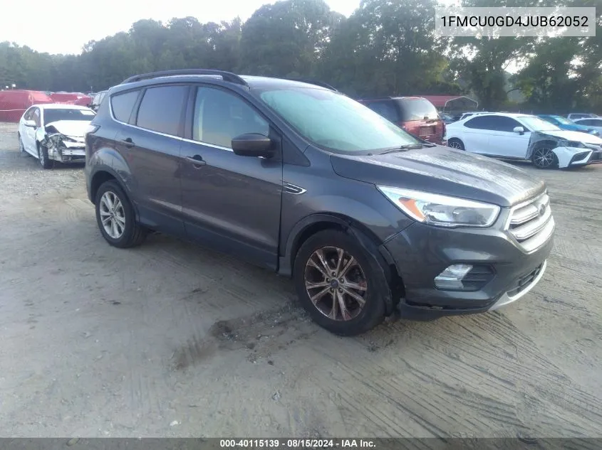 2018 Ford Escape Se VIN: 1FMCU0GD4JUB62052 Lot: 40115139