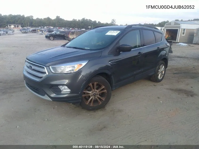 2018 Ford Escape Se VIN: 1FMCU0GD4JUB62052 Lot: 40115139