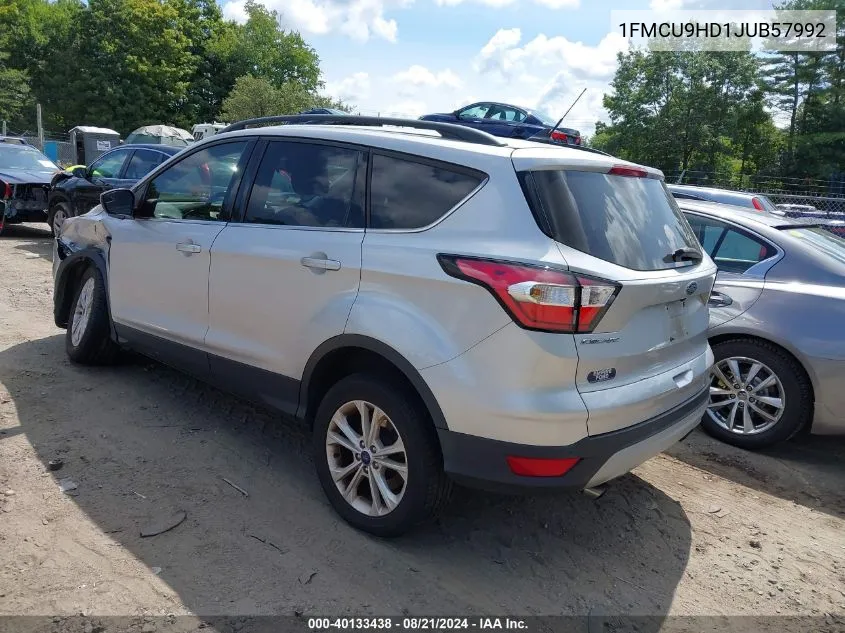 2018 Ford Escape Sel VIN: 1FMCU9HD1JUB57992 Lot: 40133438