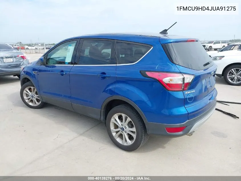 2018 Ford Escape Sel VIN: 1FMCU9HD4JUA91275 Lot: 40139276