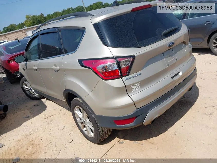 2018 Ford Escape Se VIN: 1FMCU0GD5JUA78953 Lot: 40154218