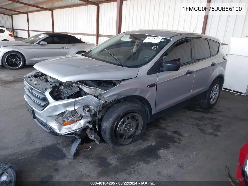 1FMCU0F75JUB86100 2018 Ford Escape S