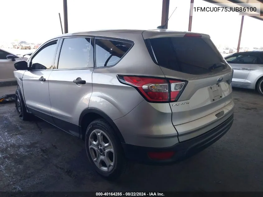 1FMCU0F75JUB86100 2018 Ford Escape S