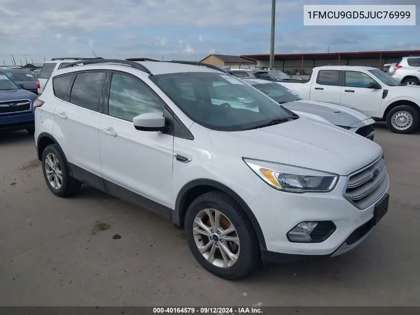 2018 Ford Escape Se VIN: 1FMCU9GD5JUC76999 Lot: 40164579