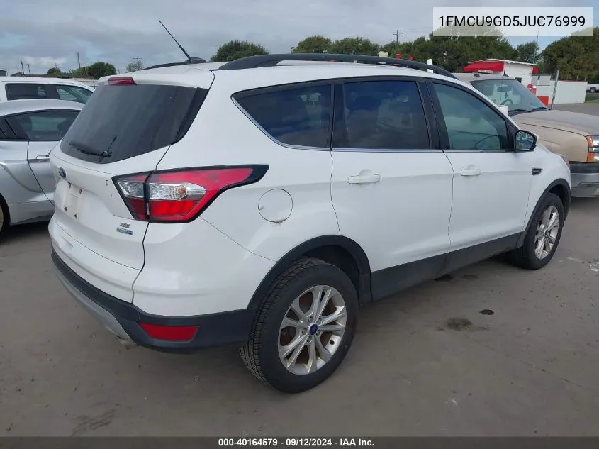 2018 Ford Escape Se VIN: 1FMCU9GD5JUC76999 Lot: 40164579