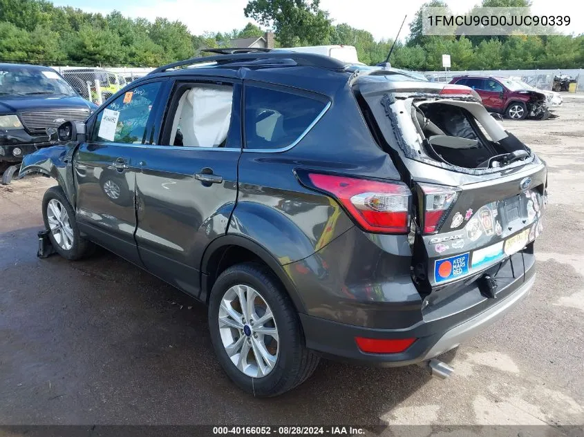 2018 Ford Escape Se VIN: 1FMCU9GD0JUC90339 Lot: 40166052