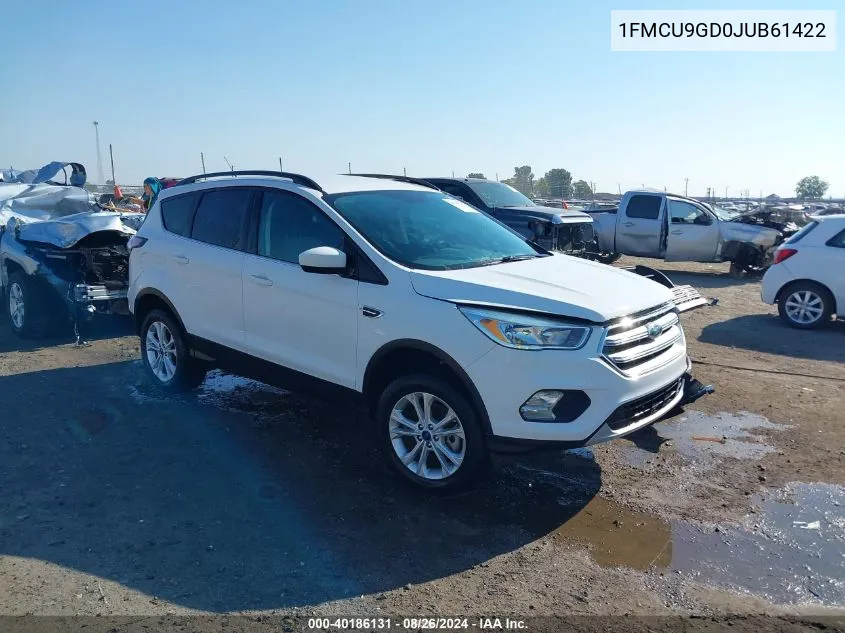 2018 Ford Escape Se VIN: 1FMCU9GD0JUB61422 Lot: 40186131