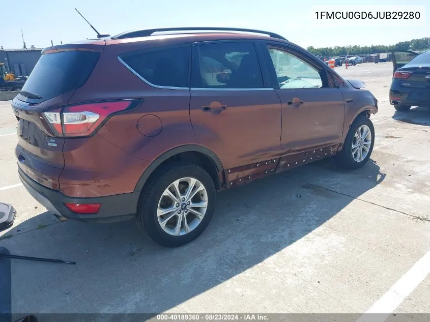 2018 Ford Escape Se VIN: 1FMCU0GD6JUB29280 Lot: 40189360