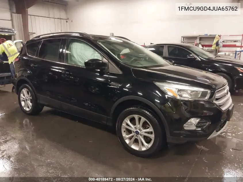 2018 Ford Escape Se VIN: 1FMCU9GD4JUA65762 Lot: 40189472