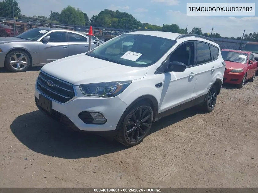 2018 Ford Escape Se VIN: 1FMCU0GDXJUD37582 Lot: 40194651